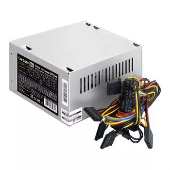Блок питания Exegate Cp350 atx ПК 8 см Вентилятор 24-контактный 4-контактный 3xsata 2xide FDD Кабель 220 В в комплекте