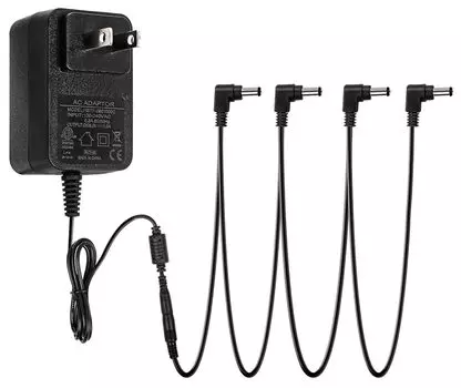 Блок питания STRICH Effector Power Supply 4 Channel DC9V 1A Адаптер питания для электрогитарной педали-эффектора