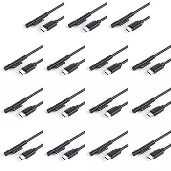 Блок питания USB C PD, кабель для быстрого зарядного устройства для Microsoft Surface Pro 7 6 5 4