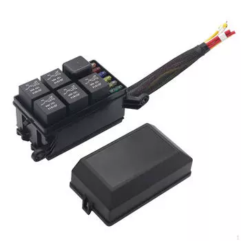 Блок предохранителей и реле с предварительной проводкой Удобная установка Запасные части Нейлон