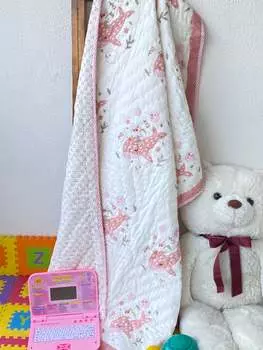 Блок-принт для одеяла «Дельфины» — 60*40 дюймов