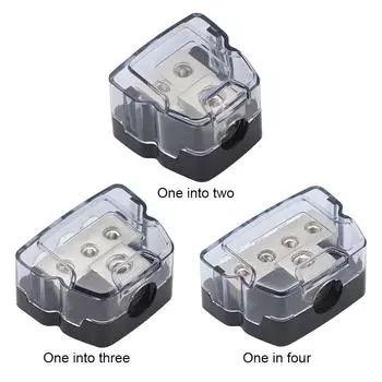 Блок распределения питания автомобильной аудиосистемы 4/8AWG выходной распределительный блок распределительная коробка автомобильная стереосистема аудиосистема заземляющий распределительный блок