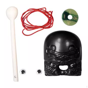 Блок «Рыбный храм» Guiros, ударные инструменты, фигурка, маленькая лягушка, музыкальный инструмент для взрослых синий