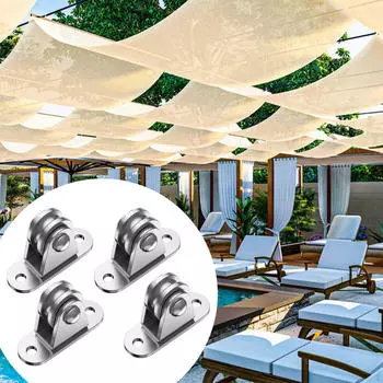 Блок шкива фиксированный прочный многофункциональный аксессуар нагрузка 176 фунтов канавка колеса для 4 Pack