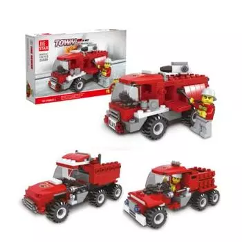 Блок совместимости LEGO 3in1 Let s Toy Fire Truck, разные цвета