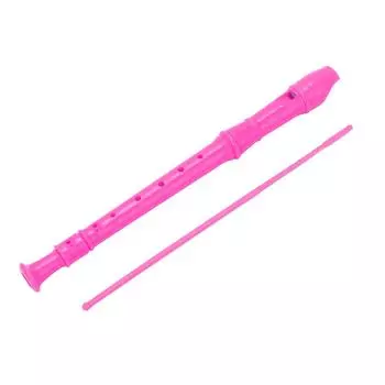 Блокфлейта ABS Инструмент 8 отверстий Сопрано Блокфлейты для детских садов Начальные школы Розово-красный розы красного