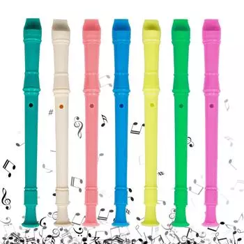 Блокфлейта сопрано, немецкий стиль, дискантовая флейта, 8 отверстий, блокфлейта с чистящим стержнем, деревянные духовые инструменты горячий розовый