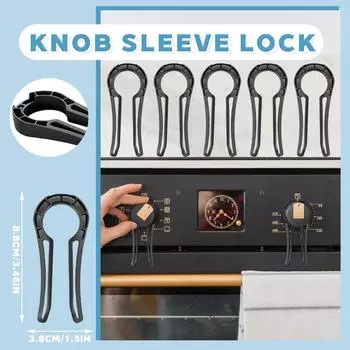Блокировка ручки газовой плиты, защита от детей, защита кухни, блокировка крышки ручки духовки, защита от детей (черный) One Size чёрный