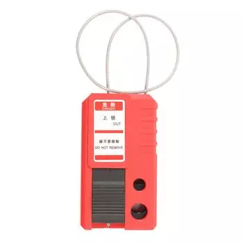 Блокировка Tagout Cable Lock Регулируемый нержавеющая сталь силовая изоляция Промышленный кабельный замок для