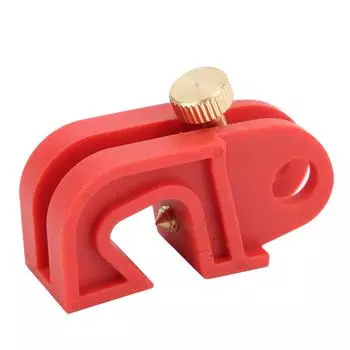 Блокировка выключателя 0,4 дюйма, замочная скважина, армированный нейлон, устойчивый к высоким температурам, без инструментов