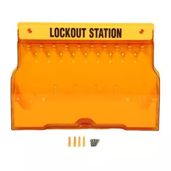 Блокировочная станция для маркировки ПК, настенная многоцелевая электрическая блокировочная панель LOTO для маркировки