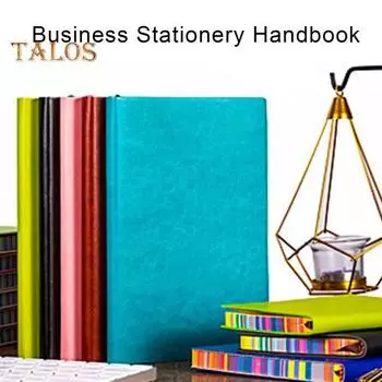 Блокнот А5 с утолщенными краями цвета радуги, обложка из искусственной кожи, прочный переплет, четкая линия печати, гладкое письмо, 100/200 страниц, офис, бизнес-студенты синий