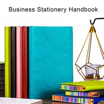 Блокнот А5 с утолщенными краями цвета радуги, обложка из искусственной кожи, прочный переплет, четкая линия печати, гладкое письмо, 100/200 страниц, офис, бизнес-студенты синий