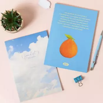 Блокнот А5 в переплете на линиях, 32 листа, набор из 2 томов