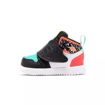 Блокнот Air Jordan Sky Jordan 1 TD Composition — детские кроссовки Laser Crimson Multi-Color Black Volt BQ7196-009