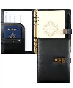 Блокнот CAGIE System A5, блокнот с замком, антикварный ежедневник с ключом, вкладной лист, 6 отверстий, дневник с замком, деловой блокнот, хранилище карточек для школы