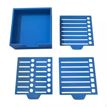 Блокнот Clubbing с трафаретом, коробка-диспенсер для заметок, канцелярские принадлежности для офиса синий