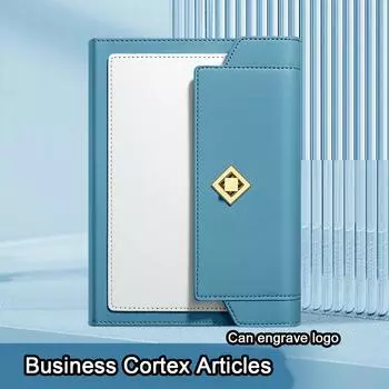 Блокнот для деловых людей из плотной кожи формата А5, книга для записи совещаний, рабочая тетрадь, ежедневник, студенческие конспекты, дневник, 100 листов, 200 страниц A5