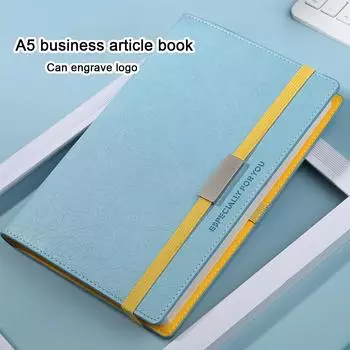 Блокнот для деловых людей из плотной кожи формата А5, рабочая тетрадь, книга для записи совещаний, ежедневник на 2025 год, студенческие заметки, дневник, 150 листов A5