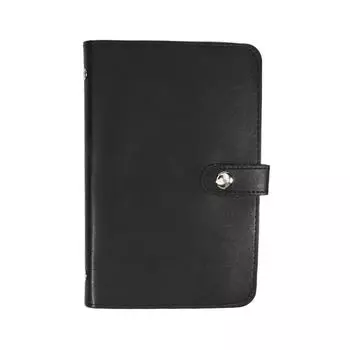 Блокнот для хранения наличных большой вместимости, многоразовый, для путешествий, для бюджета, органайзер-планировщик, книга для сберегательных челленджей, высокое качество One Size чёрный