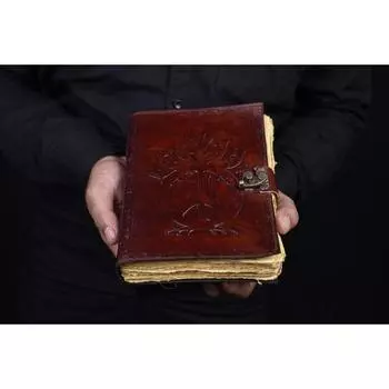 Блокнот для заклинаний, пустой альбом для рисования, блокнот для путешествий, винтажный край, для мужчин и женщин, лучший подарок 7 x 5 in