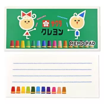 Блокнот для записей Sakura Crepas с рисунком в виде цветных карандашей в честь 100-летия QMP-100F