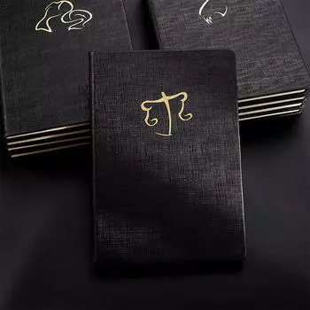 Блокнот-дневник из искусственной кожи 12 Constellation 25K, простой бизнес-ноутбук Gemini