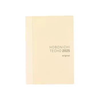 Блокнот Hobonichi Techo 2025 Оригинальная страница на странице (A6) [A6/1 день/Январь/Начало в понедельник] бежевый