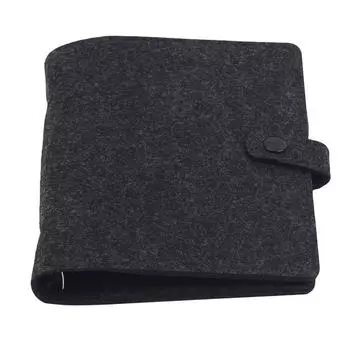 Блокнот из фетровой ткани A5 A6, блокнот с вкладышами, бумажный планировщик, внутренняя папка-переплет для страниц, канцелярские принадлежности, подарок, журнал путешественника A6 светло-серый