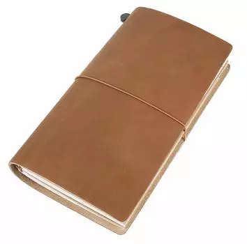 Блокнот из натуральной кожи Collasaro, блокнот для записей, обычный, 220 x 125 (Цвет карамельный, M, Размер, мм)