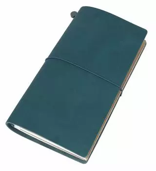 Блокнот из натуральной кожи Collasaro, блокнот для записей, обычный, 220 x 125 (Темно-синий, M, Размер, мм)