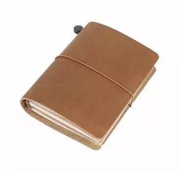 Блокнот из натуральной кожи Collasaro, паспорт из натуральной кожи 135 x 105 (Цвет карамельный, XS, Размер, мм)