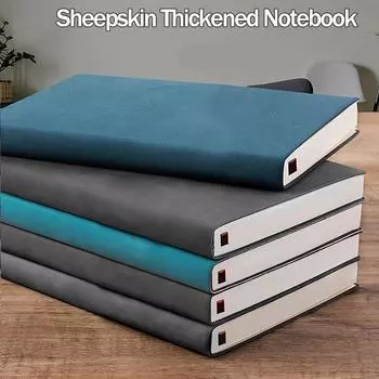Блокнот из овчины A5 A6, кожаные канцелярские товары, дневник, блокнот, канцелярские принадлежности, студенческий блокнот с горизонтальной линией внутри, 160 страниц/240 страниц A6 160pages чёрный