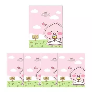 Блокнот Kakao Friends в обложке, Little Apeach, 5 штук, лучший персонаж Кореи
