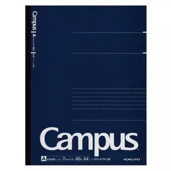 Блокнот KOKUYO Campus Note Adult Campus Dotted A-line A4 40 листов No-201AT-DB Темно-синий размер корпуса: Ш210xВ297xГ5мм/258г