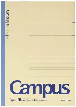 Блокнот KOKUYO Campus Note переработанная бумага A4 B в линейку 40 листов No-E201BN