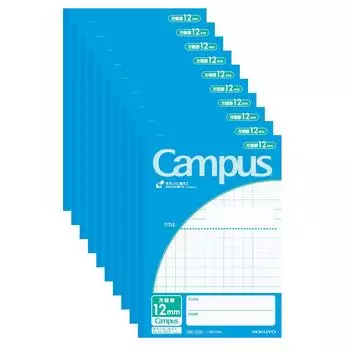 Блокнот KOKUYO Campus Notebook Purpose B5 12 мм Сетка 30 листов Синий 10 книг Набор No-30S12BX10 синий