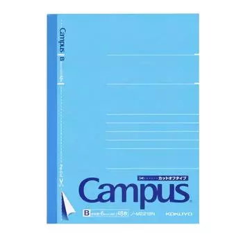 Блокнот KOKUYO Campus Тип A6 48 листов, обрезанный, в линейку B, № M221BN