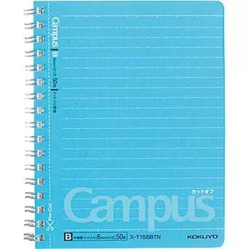Блокнот KOKUYO Campus Twin Ring в точку, в линейку, формат A6 B, 50 листов, S-T155BTN
