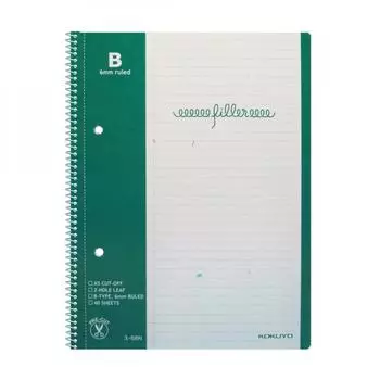 Блокнот Kokuyo Filler Notebook 2 Hole Margin Filler Notebook Ba5 40 листов