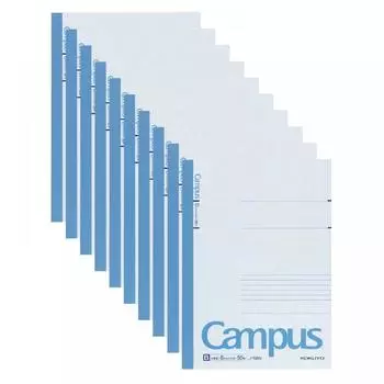 Блокнот Kokuyo Kokuyo Блокнот Campus B5 B5 50 листов 10 томов Набор № 5bnx10