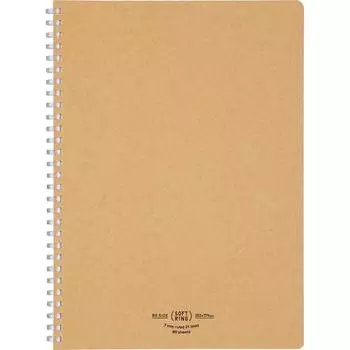 Блокнот Kokuyo Note с мягким кольцом, натуральный, 80 листов, полу B5 A Sv608A S