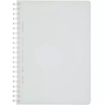 Блокнот KOKUYO с мягким кольцом, прозрачный, в горошек, в линейку, B6, 80 листов, прозрачный, S-SV548WT-T