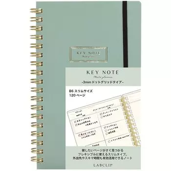 Блокнот Lab Clip B6 Slim Graph Moss Green 22A-MTNT07-MG