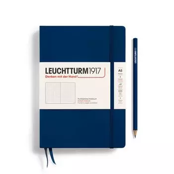 Блокнот Leuchtturm A5 Dot Graph Navy 342925 Подлинный импортный продукт