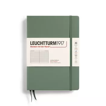 Блокнот Leuchtturm A5 Линованный Оливковый 365490 Официальный Импорт оливковый