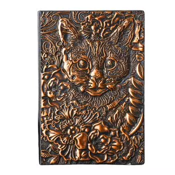 блокнот Magic блокнот из тисненой кожи в винтажном стиле Cat x Antique блокнот с кожаной обложкой в твердом переплете ретро блокнот Magic book Alchemist