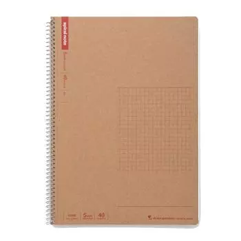 Блокнот Maruman Note Ring 5 мм, в линейку, базовый формат B5, 40 листов, набор из 10 книг N246