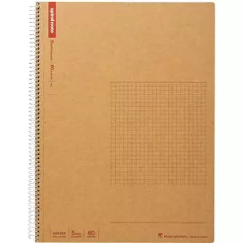 Блокнот Maruman Note Ring 5 мм в линейку, базовый формат A4, 80 листов, N245ES
