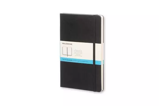 Блокнот Moleskine Classic Notebook в твердом переплете с точечной графикой, большого размера, черный QP066J